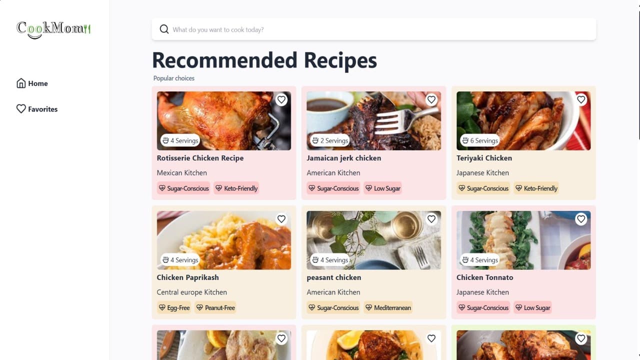 Food Recipe Project Image