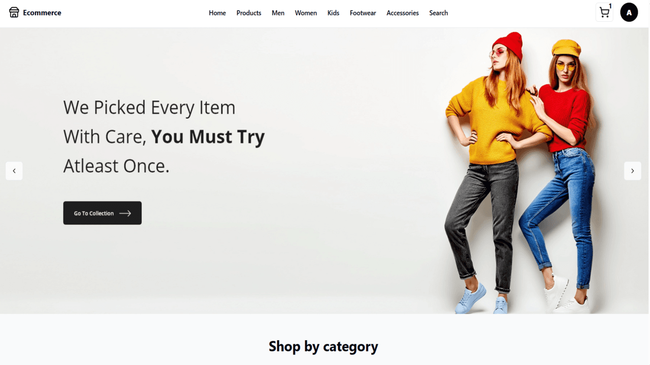 E-Commerce cover frame